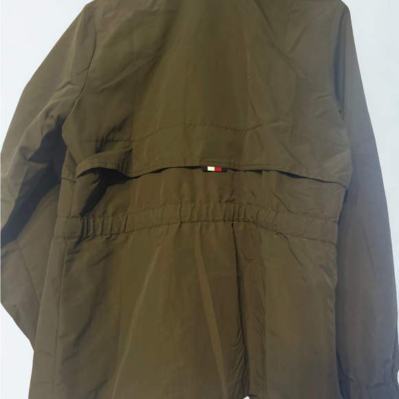 Tommy Hilfiger Olive Hooded Raincoat - Picture 2 of 13